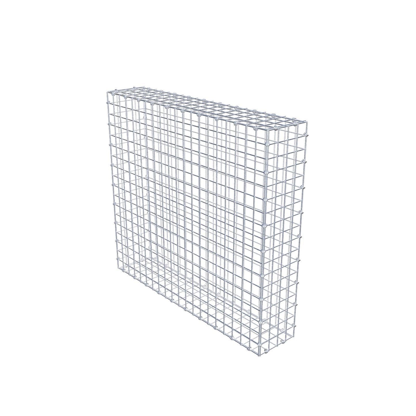 Gabion 100 cm x 90 cm x 20 cm (L x H x P), mailles 5 x 5 cm, anneau en spirale