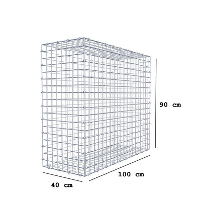 Schanskorf 100 cm x 90 cm x 40 cm (L x H x D), maaswijdte 5 x 5 cm, spiraalring