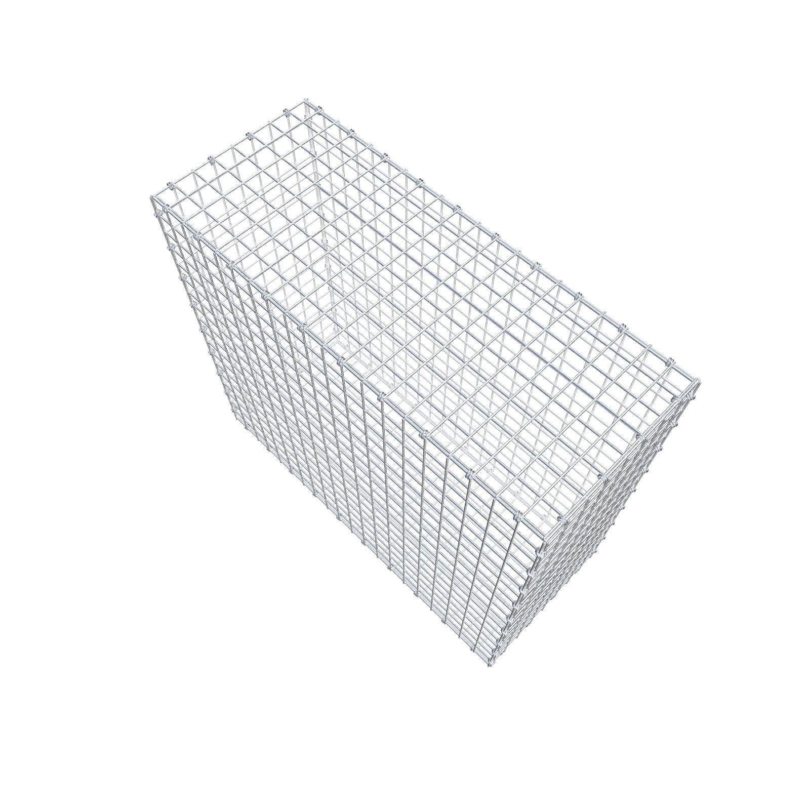 Gavión 100 cm x 90 cm x 40 cm (L x A x P), luz de malla 5 x 5 cm, anillo en espiral