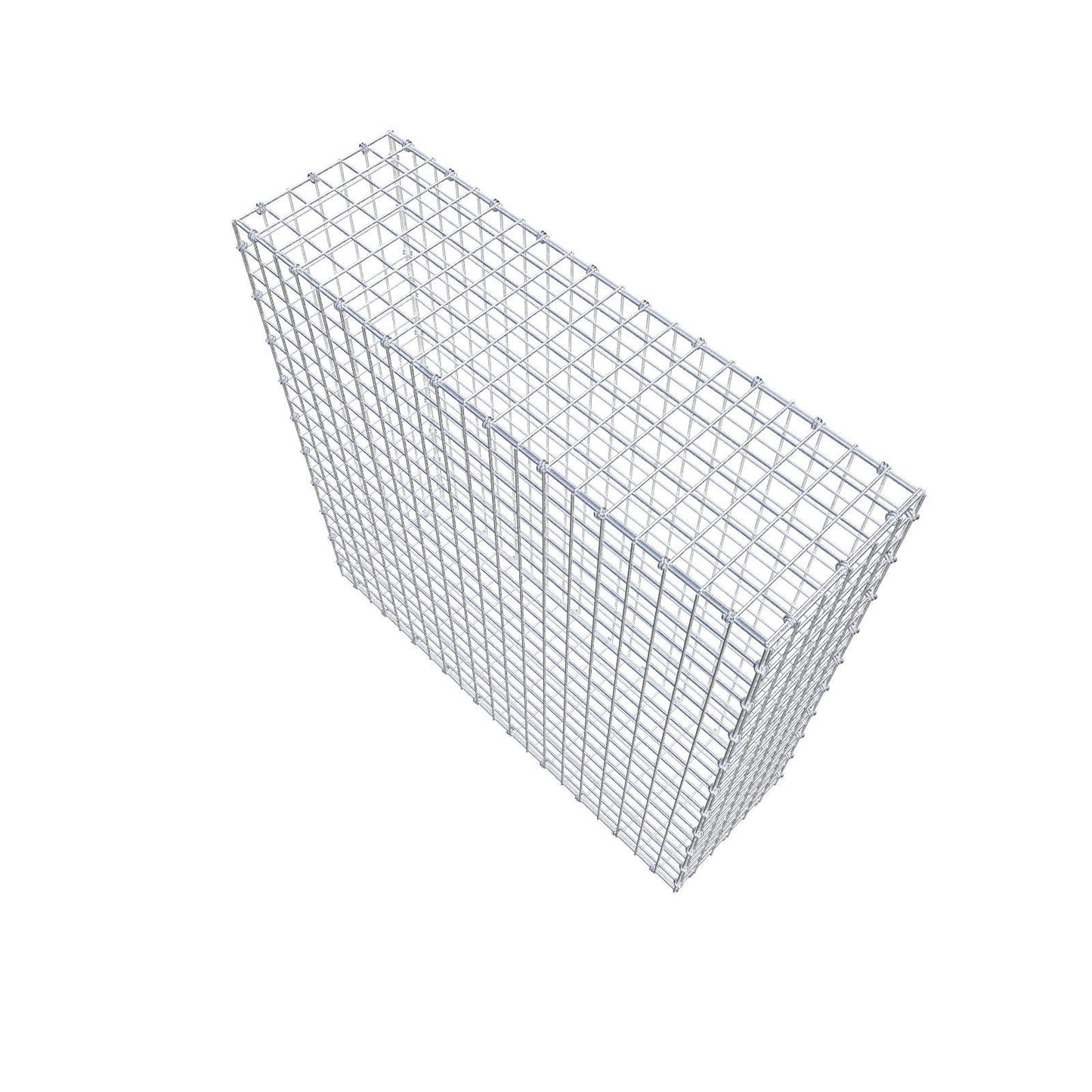 Gabion 100 cm x 100 cm x 30 cm (L x H x P), mailles 5 x 5 cm, anneau en spirale