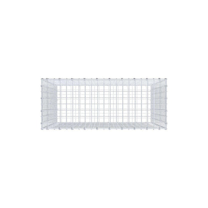 Gabion 100 cm x 100 cm x 40 cm (L x H x P), mailles 5 x 5 cm, anneau en spirale