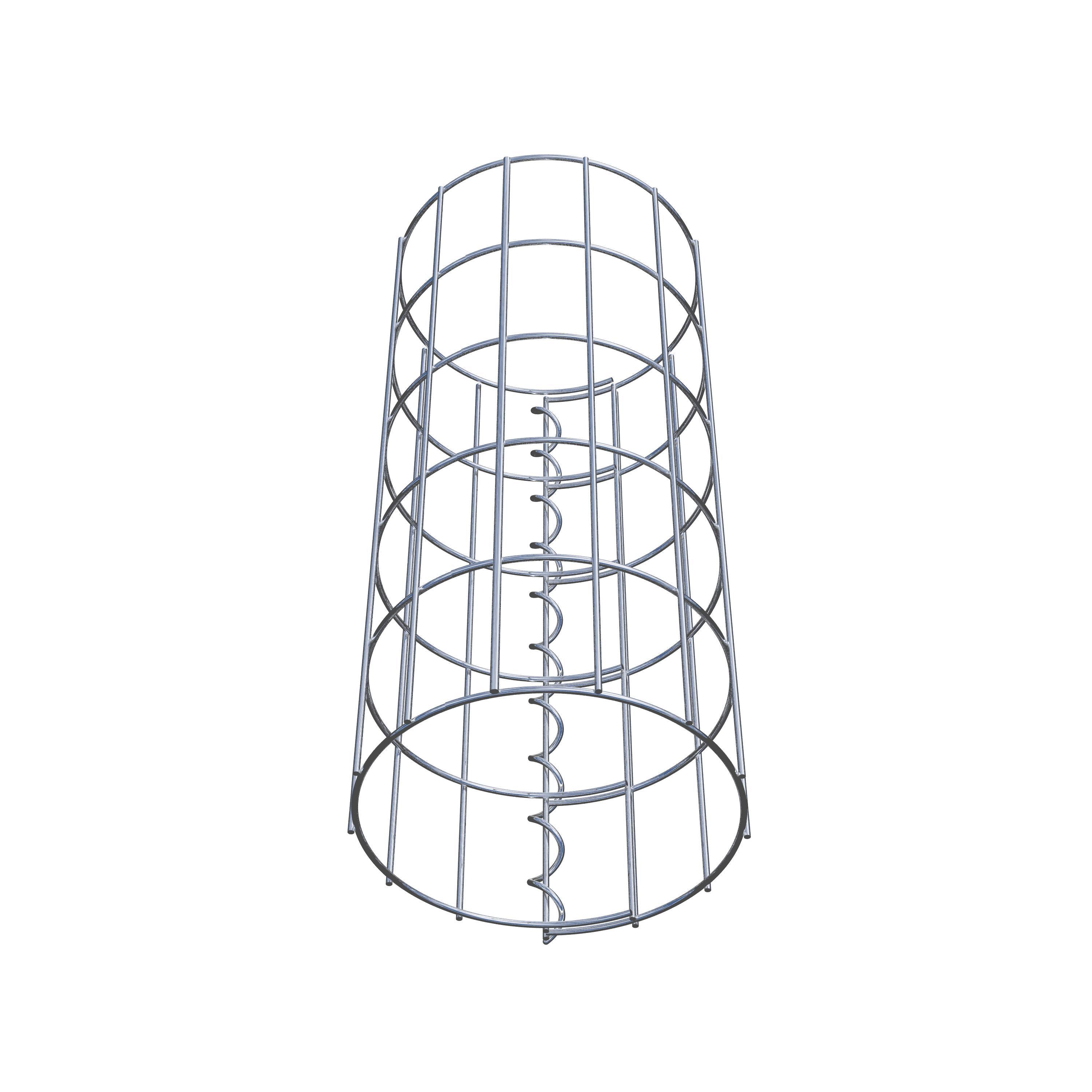 Schanskorfkolom diameter 22 cm, MW 5 x 10 cm rond