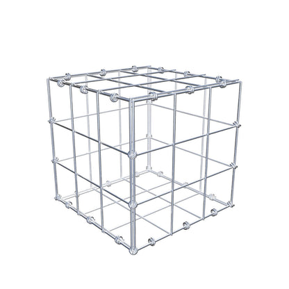 Gabião 30 cm x 30 cm x 30 cm (C x A x P), malhagem 10 x 10 cm, anel espiral