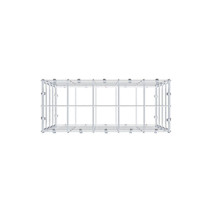 Gabion 50 cm x 40 cm x 20 cm (L x H x D), maskestørrelse 10 x 10 cm, spiralring