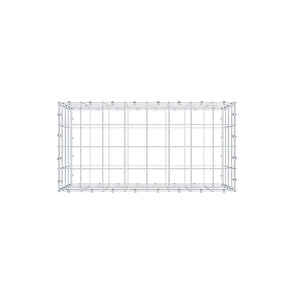 Schanskorf 80 cm x 40 cm x 40 cm (L x H x D), maaswijdte 10 x 10 cm, spiraalring