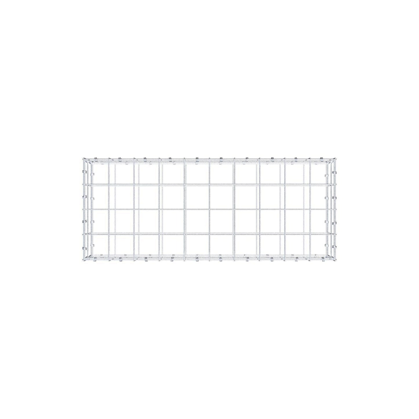 Schanskorf 100 cm x 20 cm x 40 cm (L x H x D), maaswijdte 10 x 10 cm, spiraalring