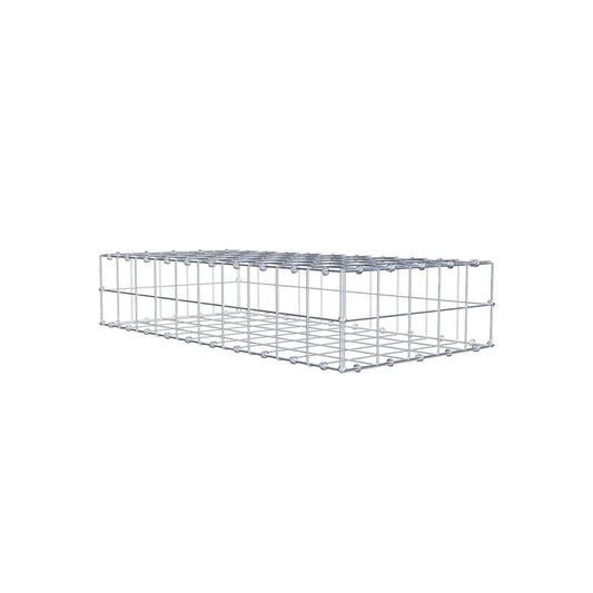 Gabião 100 cm x 20 cm x 50 cm (C x A x P), malhagem 10 x 10 cm, anel espiral