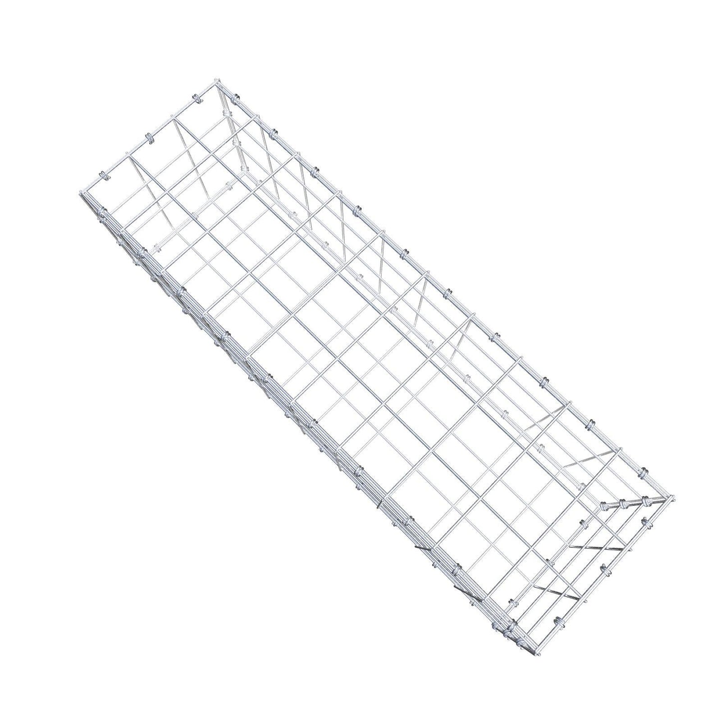 Gabion 100 cm x 30 cm x 30 cm (L x H x P), mailles 10 x 10 cm, anneau en spirale