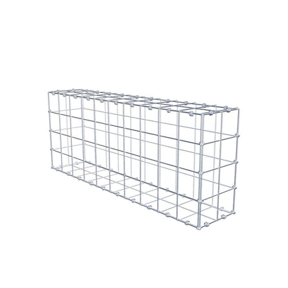 Gabion 100 cm x 40 cm x 20 cm (L x H x D), maskstorlek 10 x 10 cm, spiralring