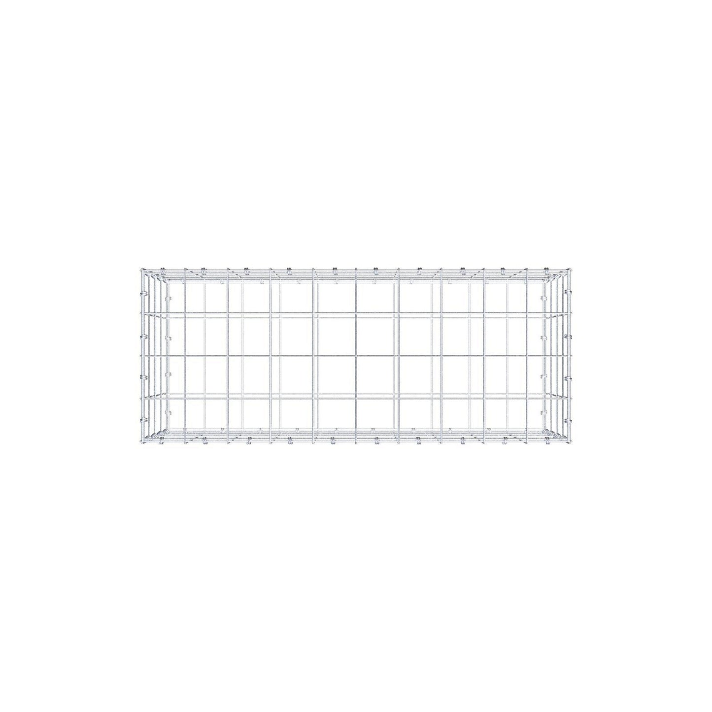 Gabião 100 cm x 40 cm x 40 cm (C x A x P), malhagem 10 x 10 cm, anel espiral