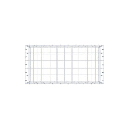 Gabion 100 cm x 40 cm x 50 cm (L x H x D), maskestørrelse 10 x 10 cm, spiralring