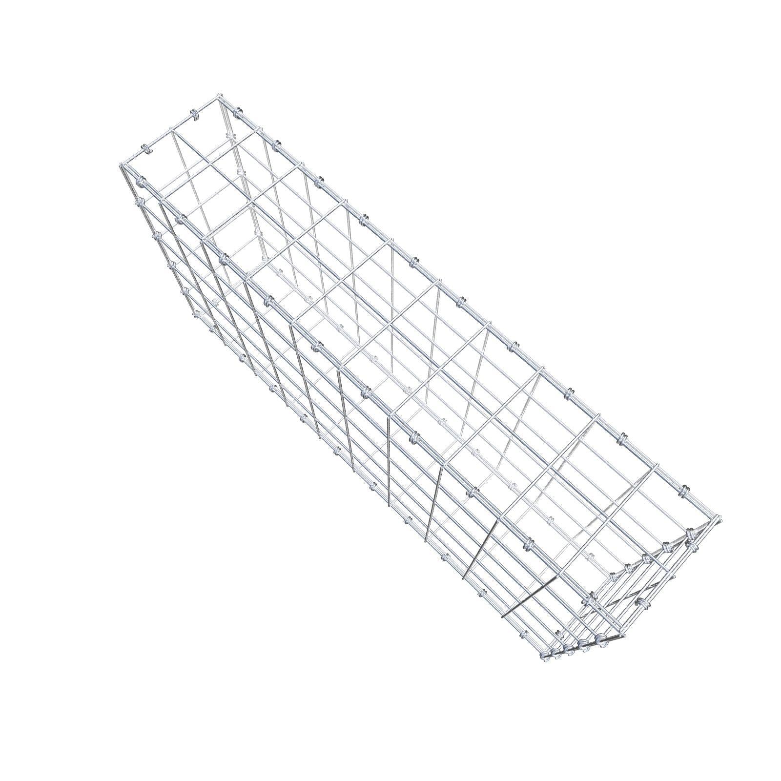 Schanskorf 100 cm x 50 cm x 20 cm (L x H x D), maaswijdte 10 x 10 cm, spiraalring