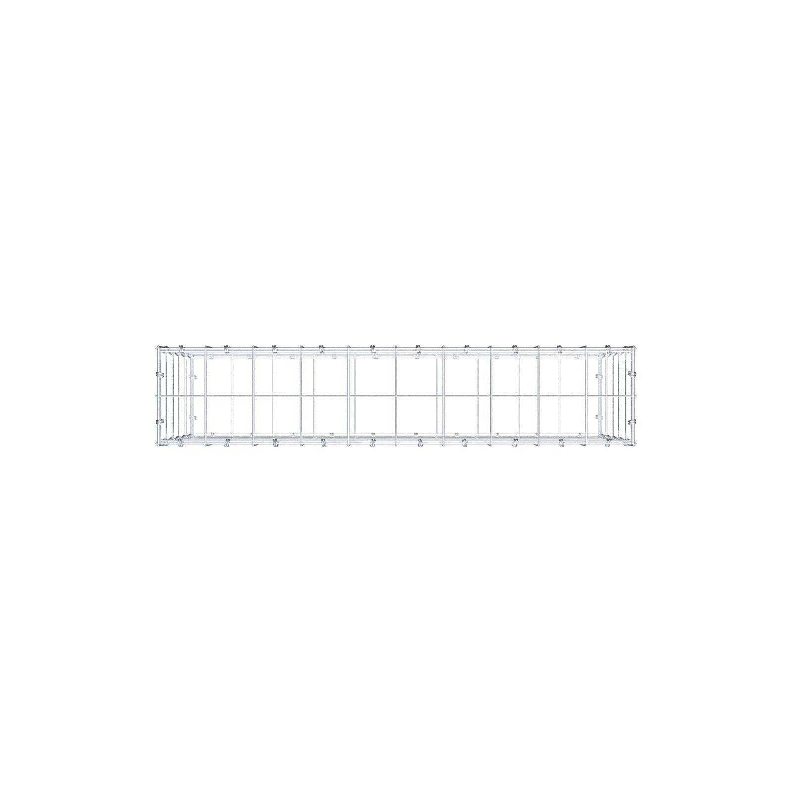 Schanskorf 100 cm x 50 cm x 20 cm (L x H x D), maaswijdte 10 x 10 cm, spiraalring