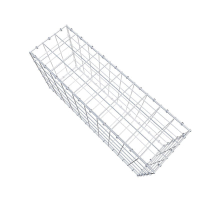 Gabion 100 cm x 50 cm x 30 cm (L x H x D), maskestørrelse 10 x 10 cm, spiralring