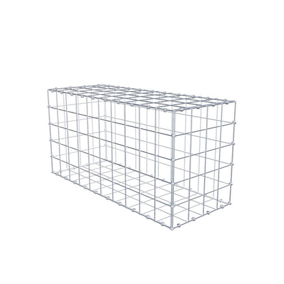 Gabion 100 cm x 50 cm x 40 cm (L x H x P), mailles 10 x 10 cm, anneau en spirale
