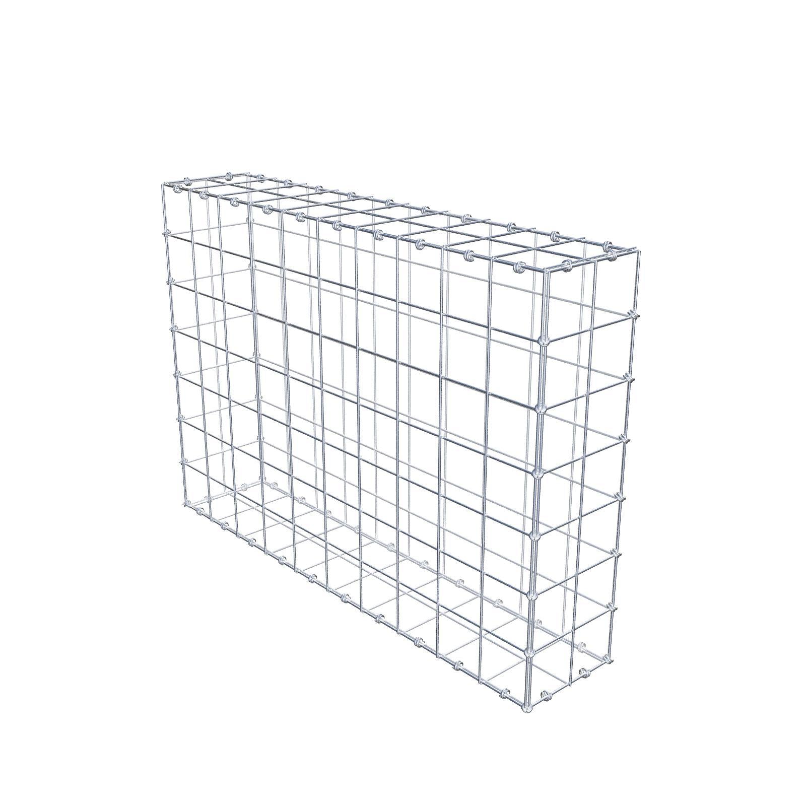 Gabião 100 cm x 70 cm x 20 cm (C x A x P), malhagem 10 x 10 cm, anel espiral
