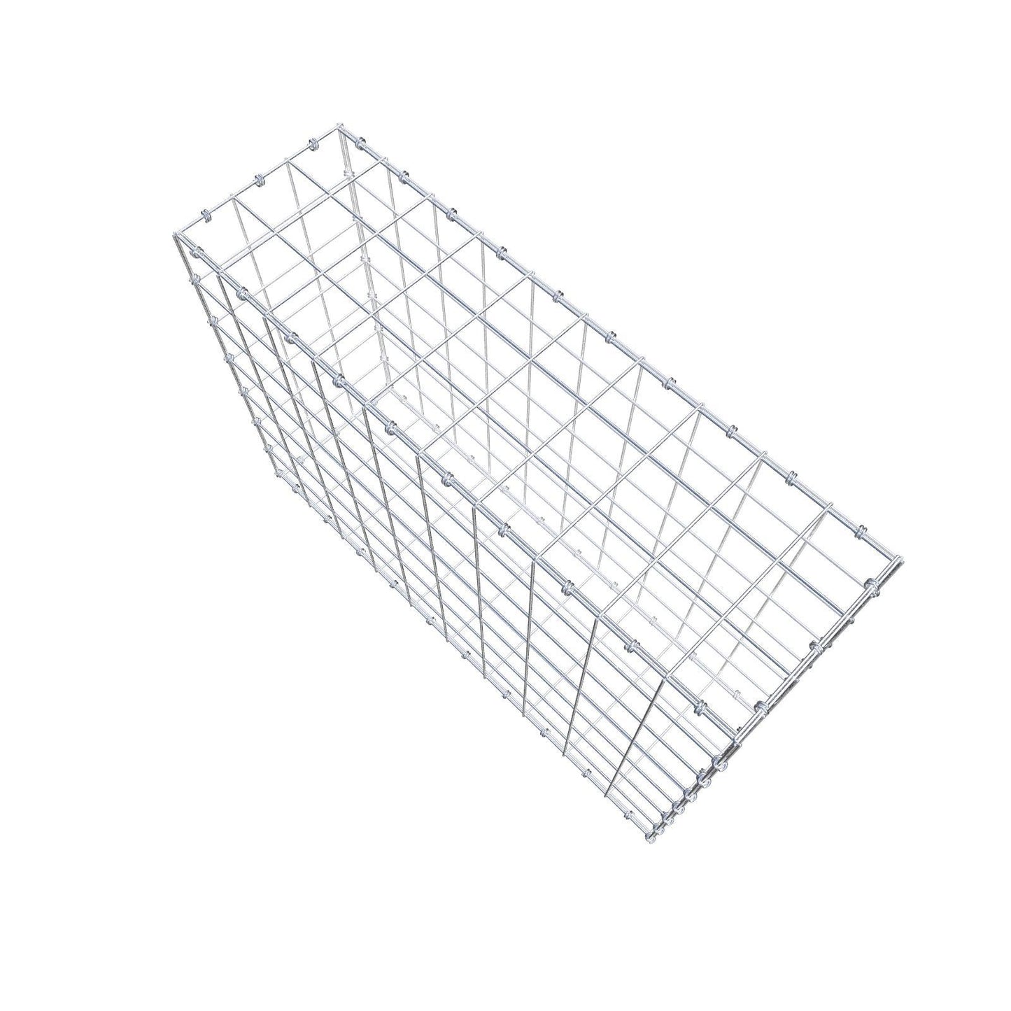 Gabion 100 cm x 70 cm x 30 cm (L x H x D), maskstorlek 10 x 10 cm, spiralring