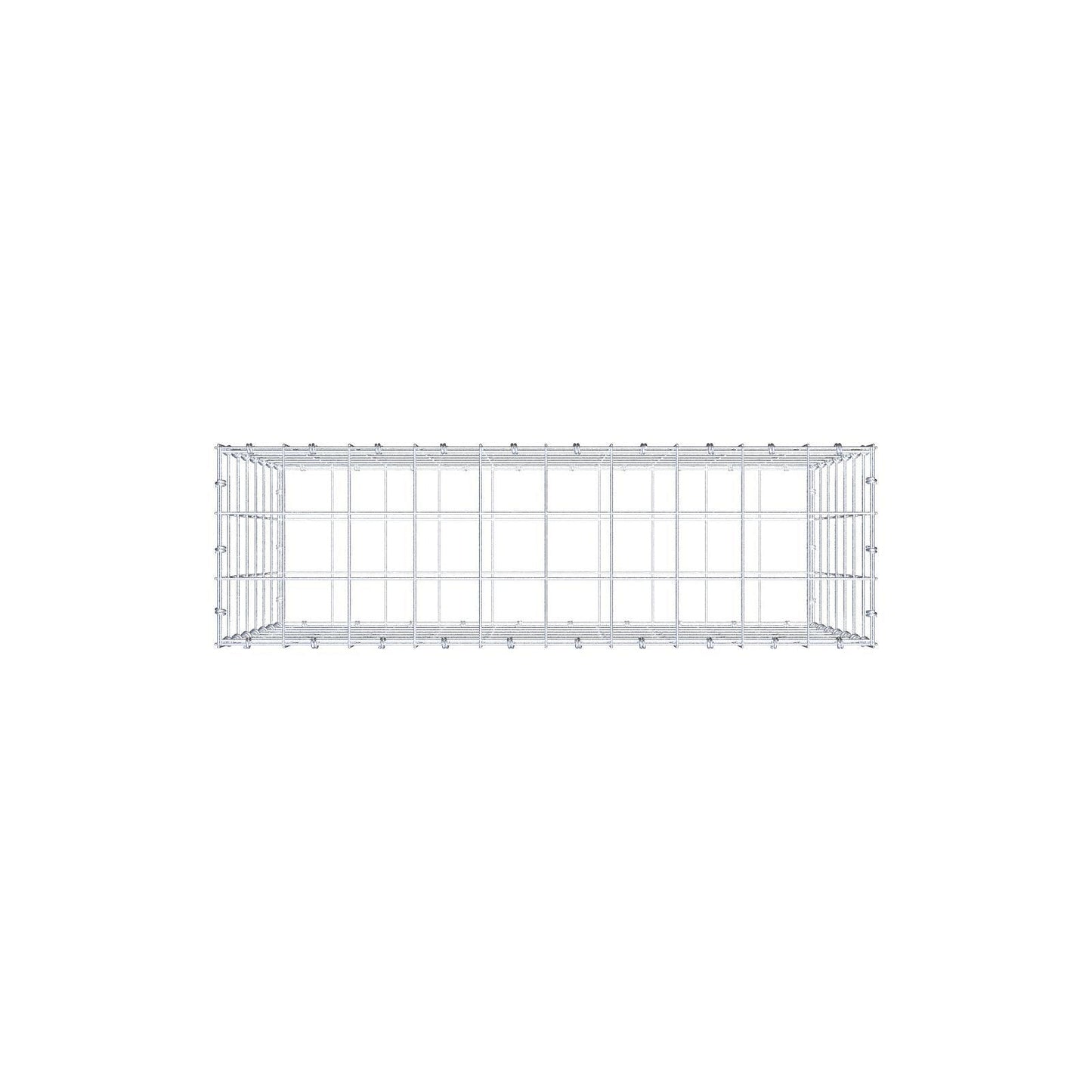 Gabion 100 cm x 70 cm x 30 cm (L x H x D), maskstorlek 10 x 10 cm, spiralring