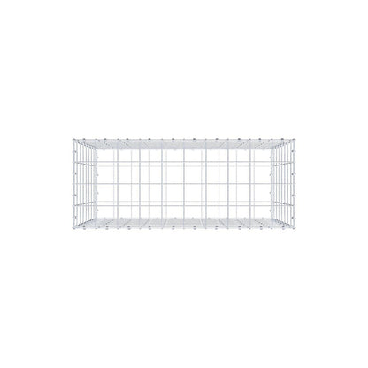 Schanskorf 100 cm x 80 cm x 40 cm (L x H x D), maaswijdte 10 x 10 cm, spiraalring