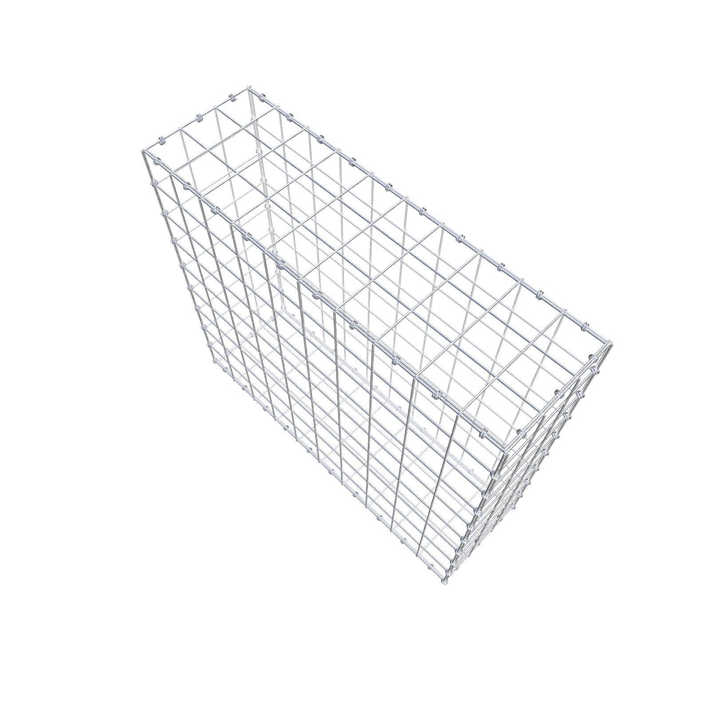 Gabion 100 cm x 90 cm x 30 cm (L x H x P), mailles 10 x 10 cm, anneau en spirale