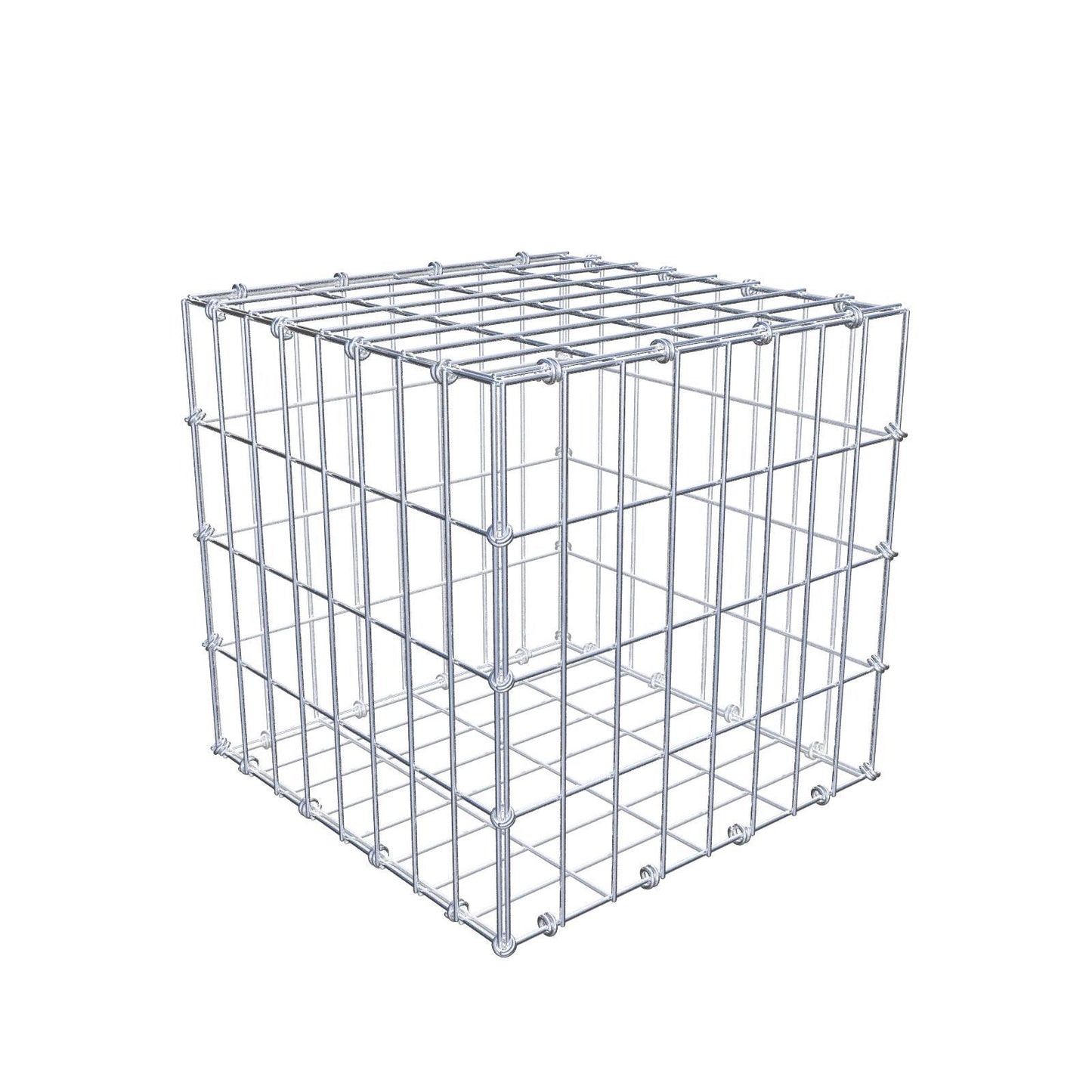 Gabion 40 cm x 40 cm x 40 cm (L x H x D), mesh size 5 x 10 cm, spiral ring