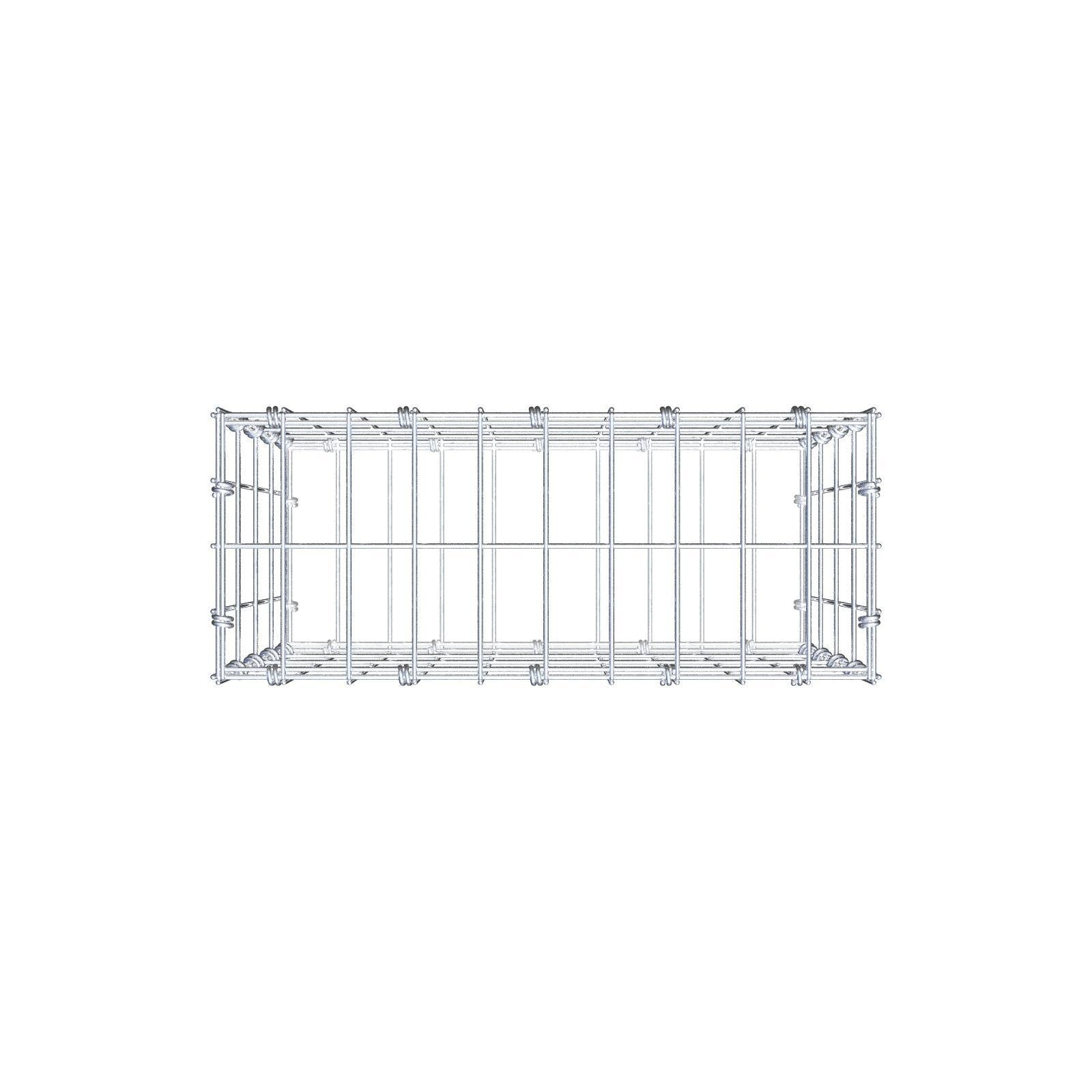 Gabion 50 cm x 40 cm x 20 cm (L x H x P), mailles 5 x 10 cm, anneau en spirale