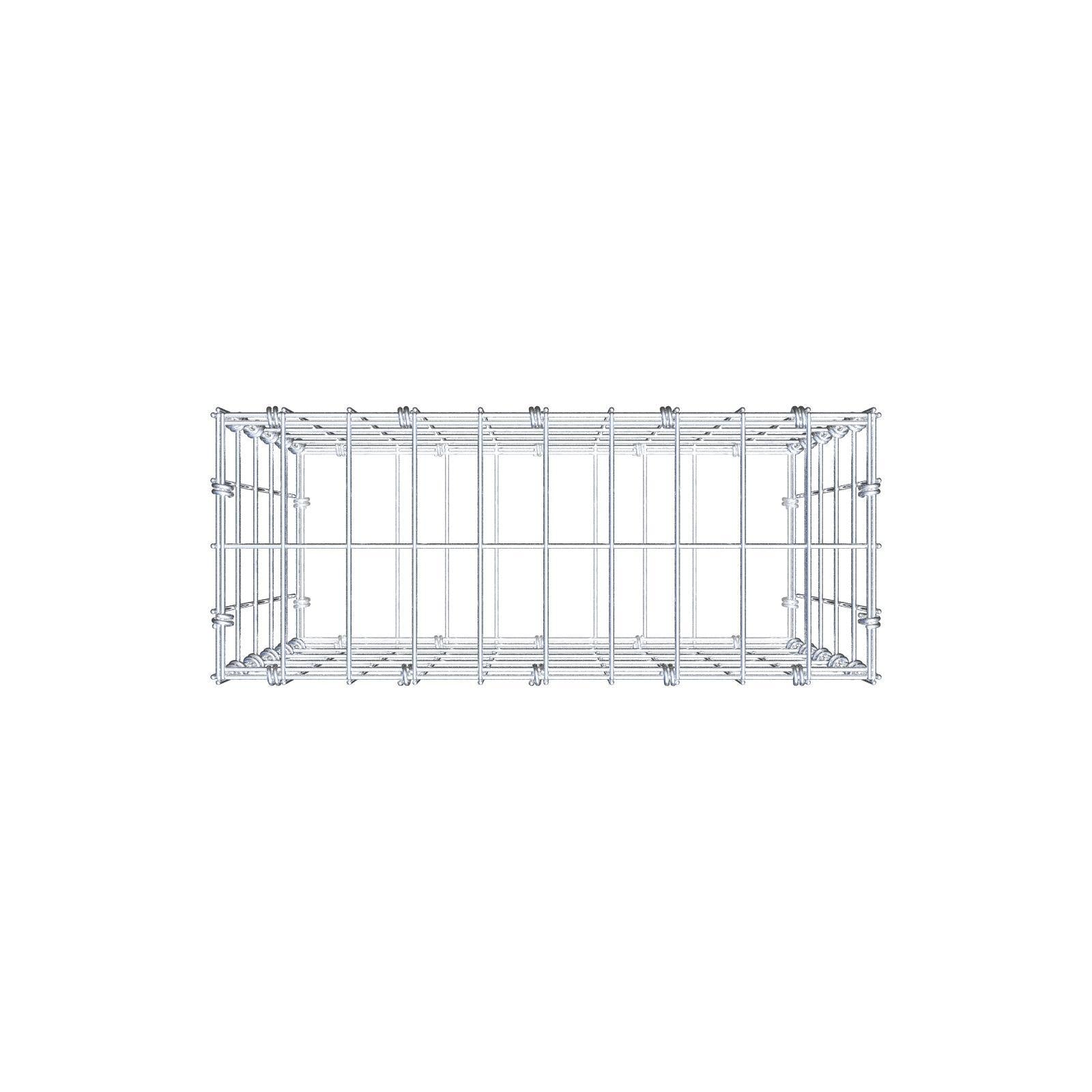 Schanskorf 50 cm x 50 cm x 20 cm (L x H x D), maaswijdte 5 x 10 cm, spiraalring