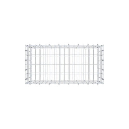 Gabião 80 cm x 40 cm x 40 cm (C x A x P), malhagem 5 x 10 cm, anel espiral