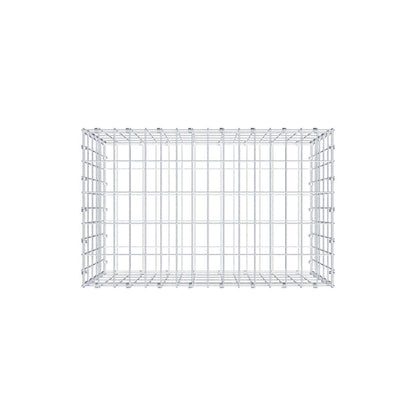 Gabion 80 cm x 50 cm x 50 cm (L x H x D), mesh size 5 x 10 cm, spiral ring
