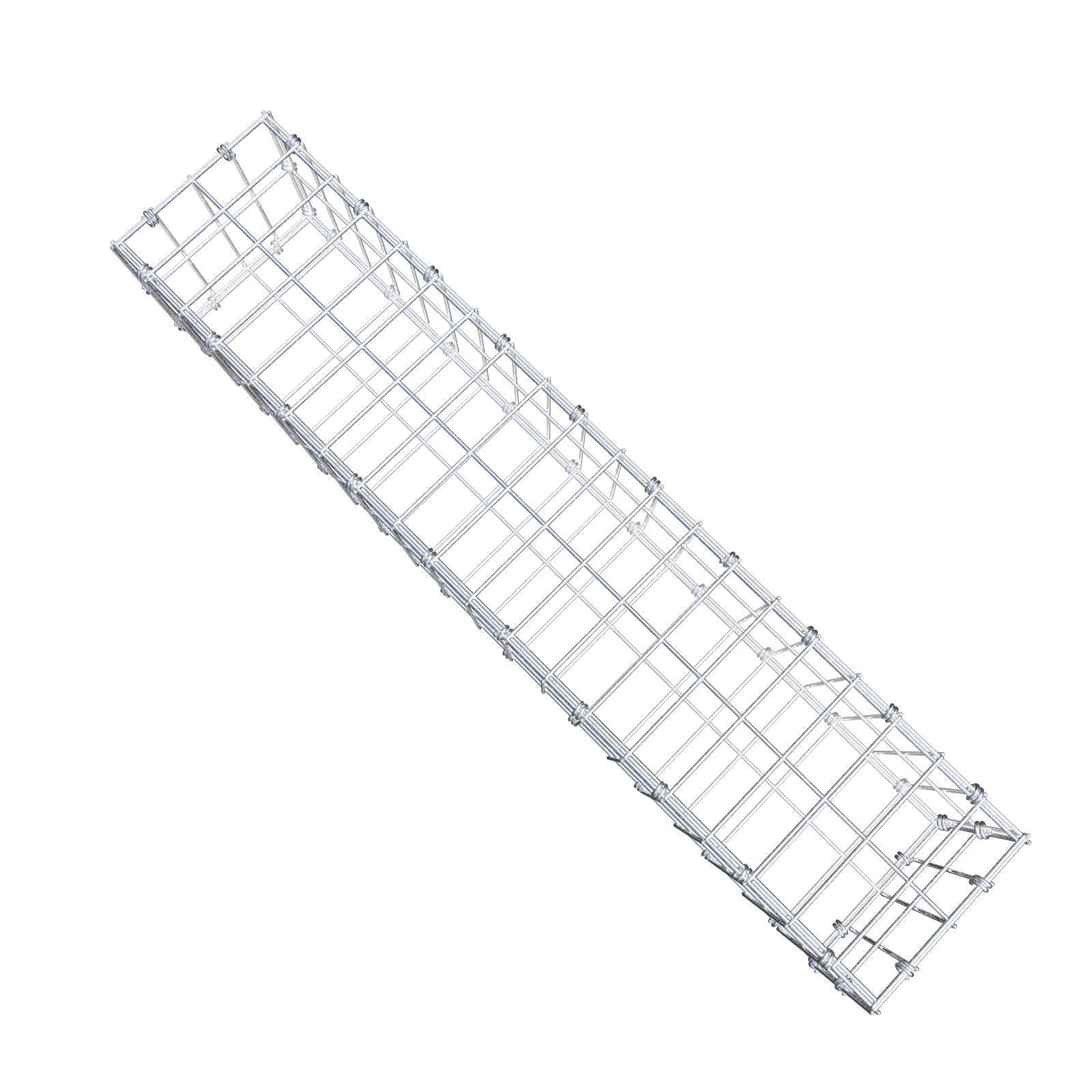 Gabion 100 cm x 20 cm x 20 cm (L x H x P), mailles 5 x 10 cm, anneau en spirale
