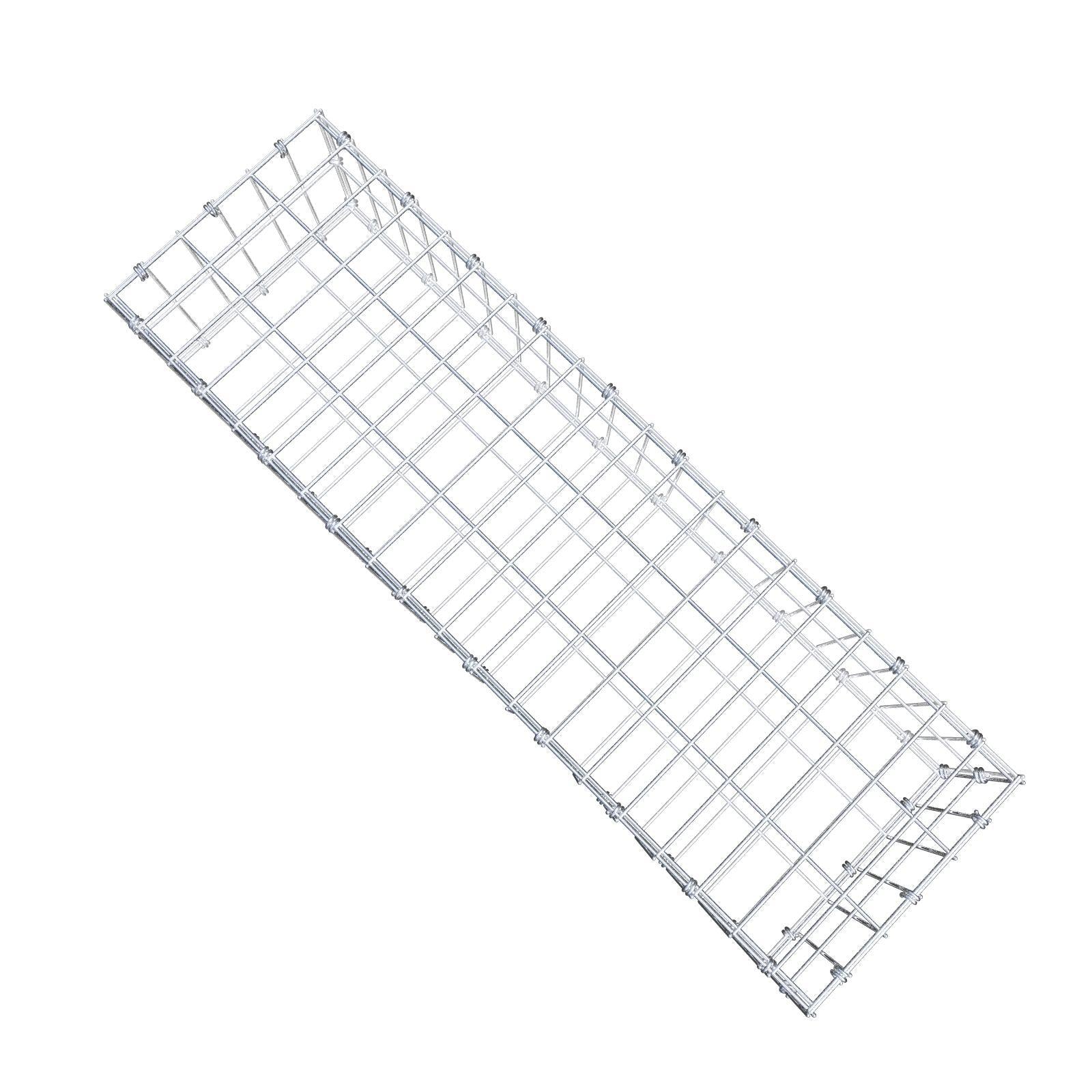 Gabione 100 cm x 20 cm x 30 cm (L x H x T), Maschenweite 5 x 10 cm, Spiralring