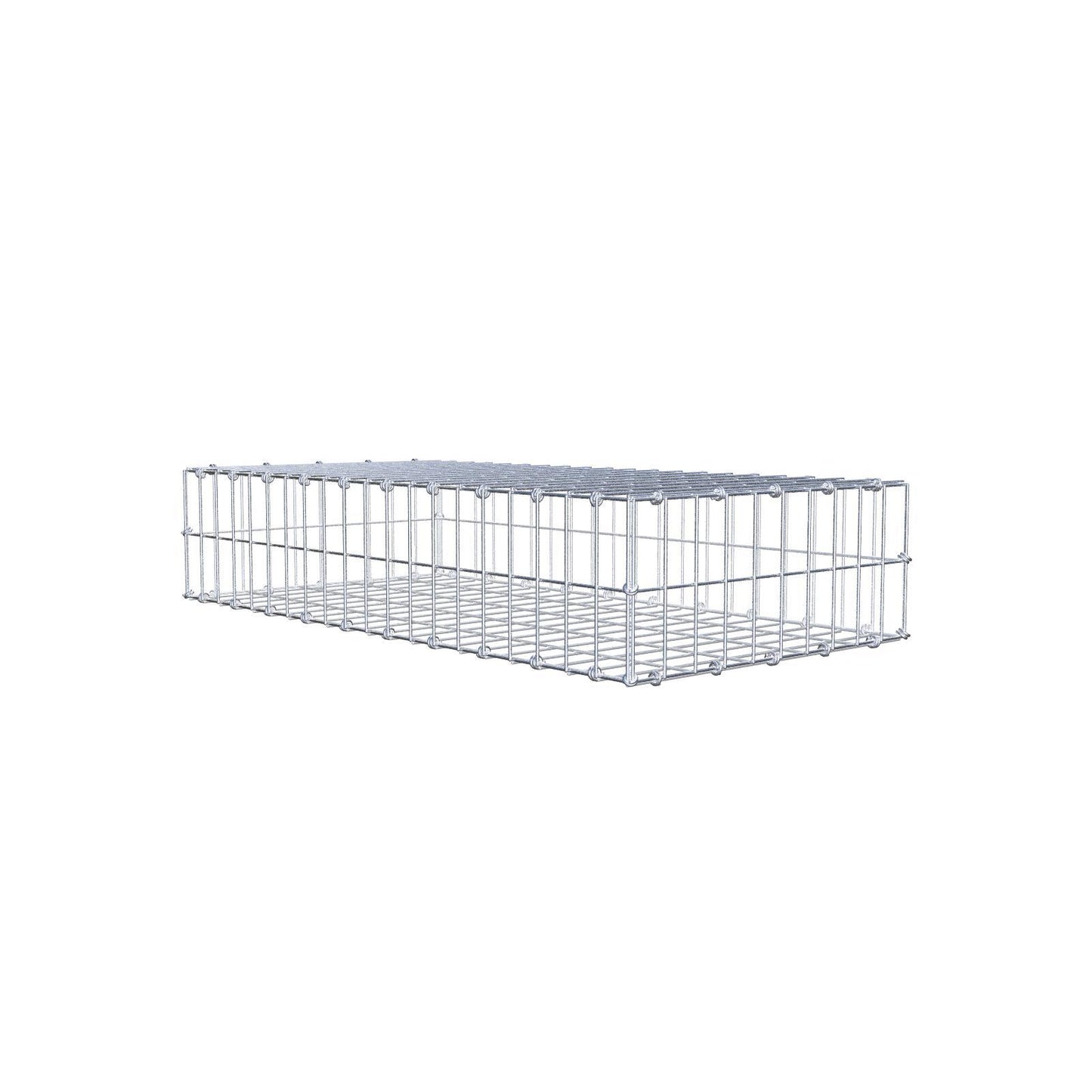 Schanskorf 100 cm x 20 cm x 50 cm (L x H x D), maaswijdte 5 x 10 cm, spiraalring