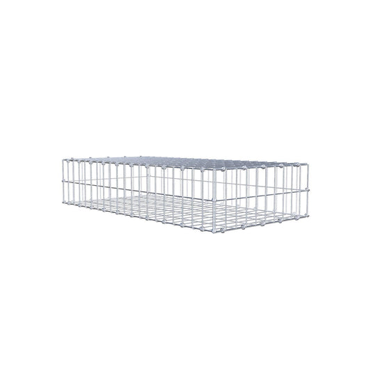 Gabião 100 cm x 20 cm x 50 cm (C x A x P), malhagem 5 x 10 cm, anel espiral