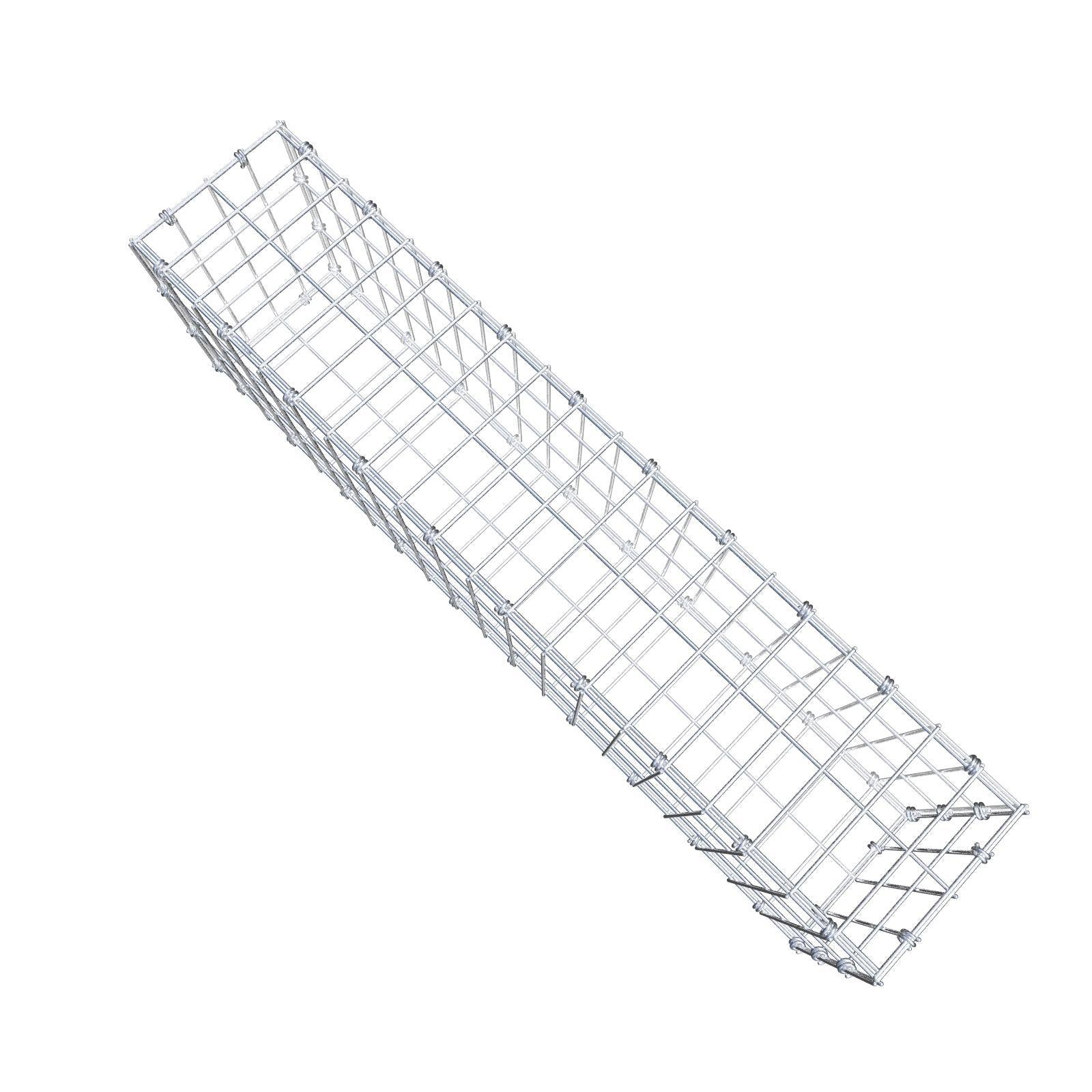Gabione 100 cm x 30 cm x 20 cm (L x H x T), Maschenweite 5 x 10 cm, Spiralring