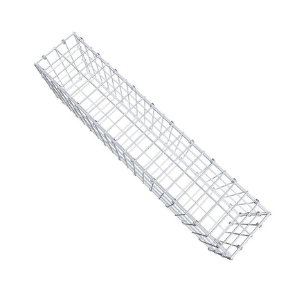 Gabion 100 cm x 30 cm x 20 cm (L x H x D), maskstorlek 5 x 10 cm, spiralring