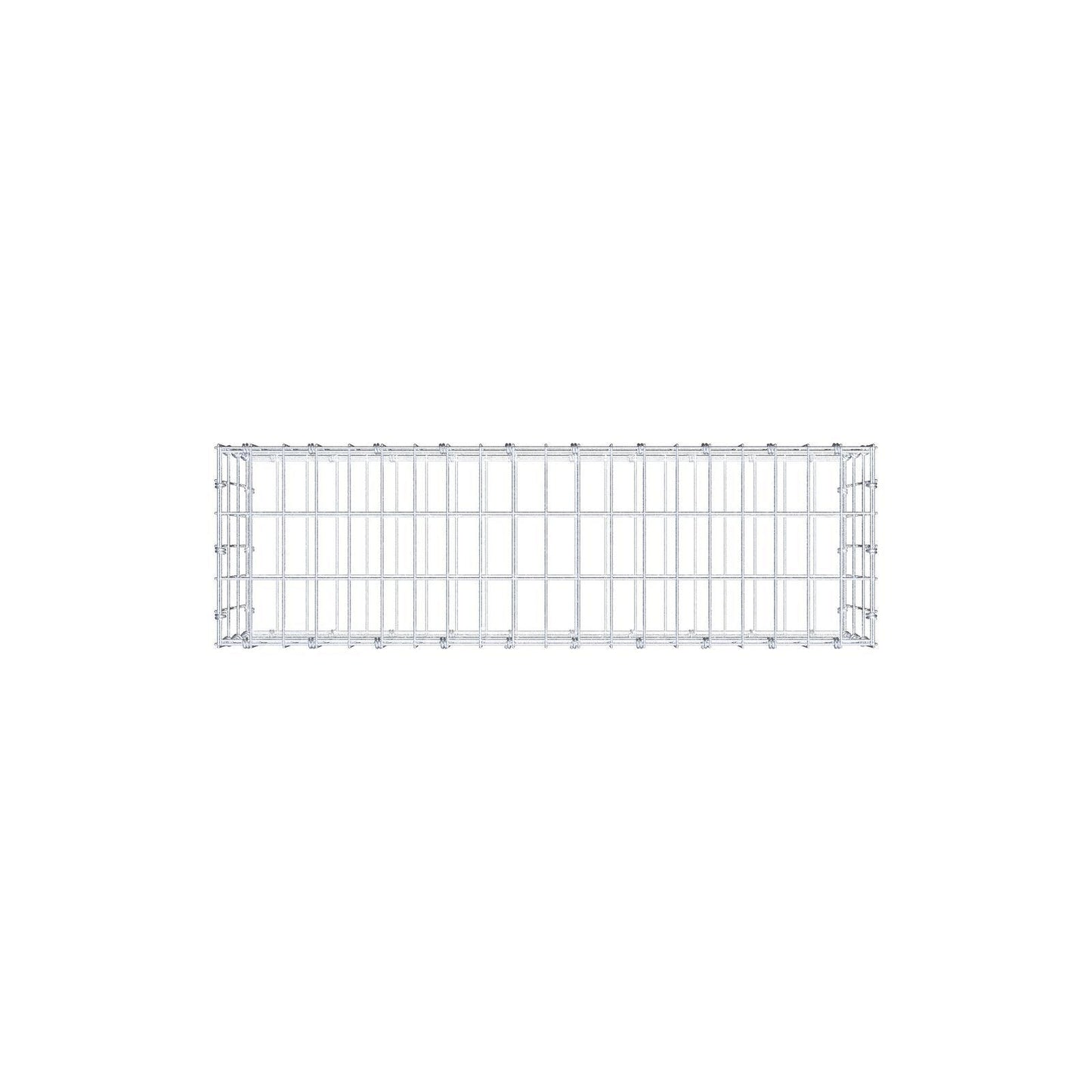 Gabion 100 cm x 30 cm x 30 cm (L x H x D), maskstorlek 5 x 10 cm, spiralring