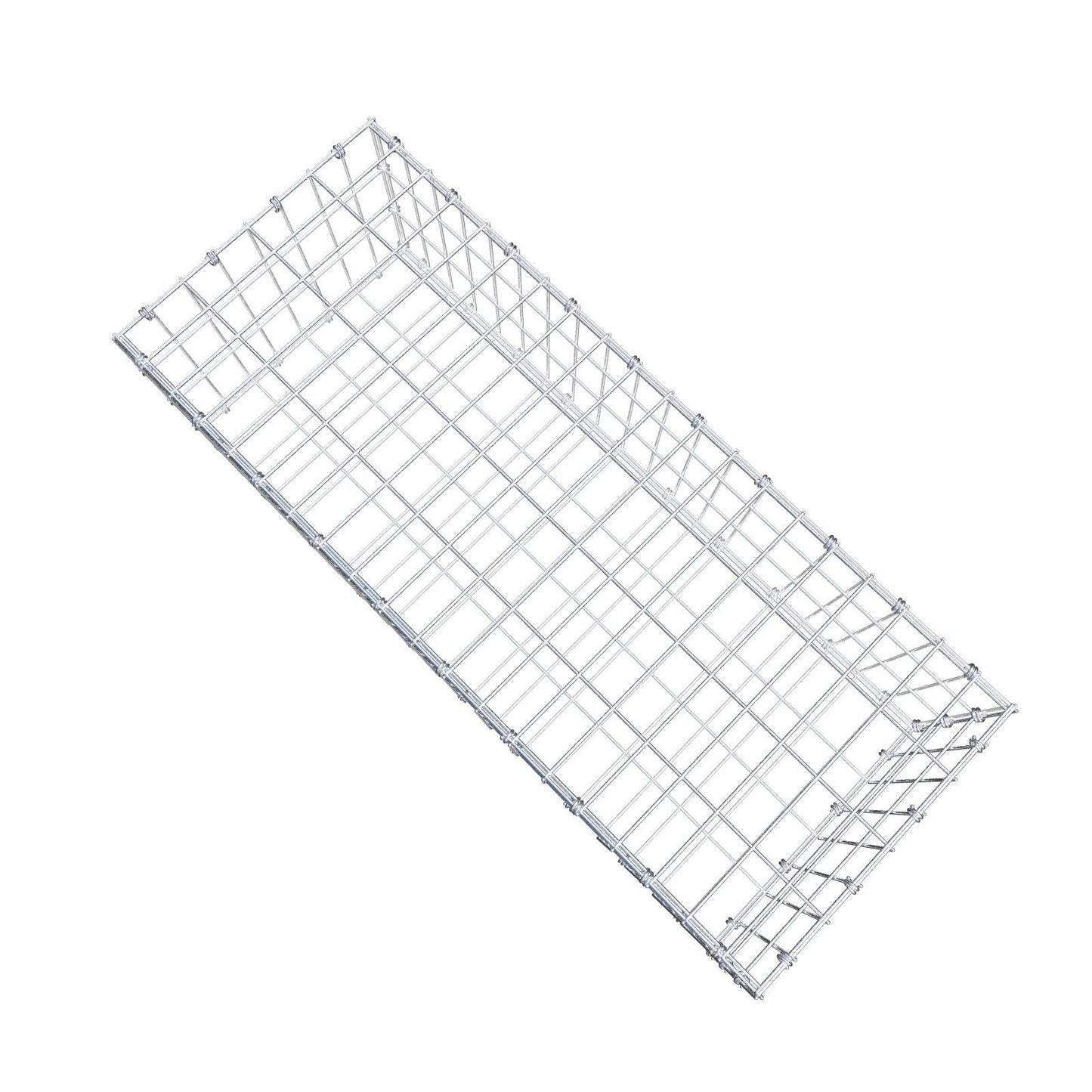 Gabion 100 cm x 30 cm x 40 cm (L x H x D), mesh size 5 x 10 cm, spiral ring