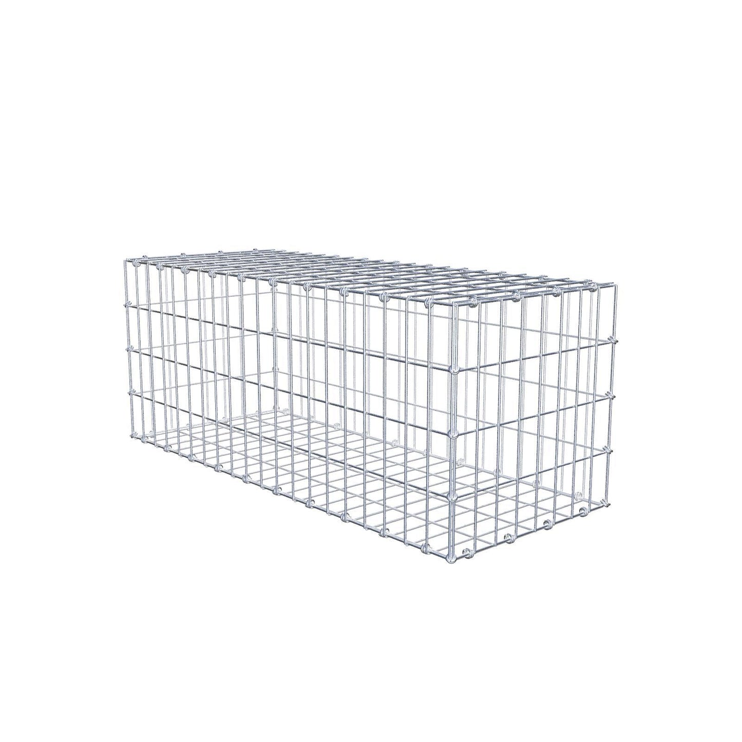 Gabion 100 cm x 40 cm x 40 cm (L x H x D), maskestørrelse 5 x 10 cm, spiralring