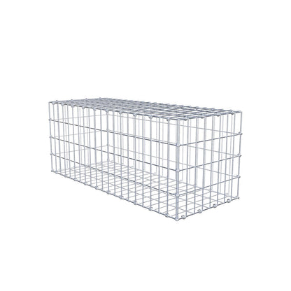 Gabion 100 cm x 40 cm x 40 cm (L x H x D), maskestørrelse 5 x 10 cm, spiralring