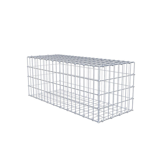 Gabione 100 cm x 40 cm x 40 cm (L x H x T), Maschenweite 5 x 10 cm, Spiralring