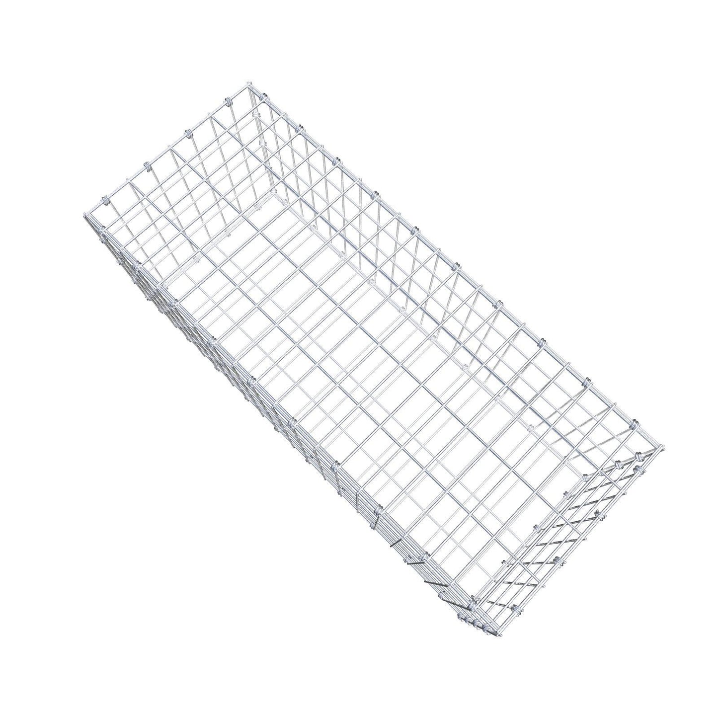 Gabion 100 cm x 40 cm x 40 cm (L x H x D), maskestørrelse 5 x 10 cm, spiralring