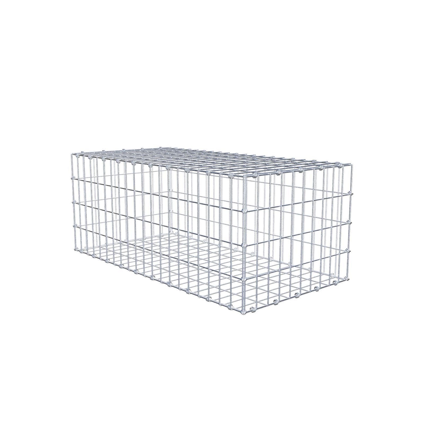 Gabion 100 cm x 40 cm x 50 cm (L x H x D), maskestørrelse 5 x 10 cm, spiralring