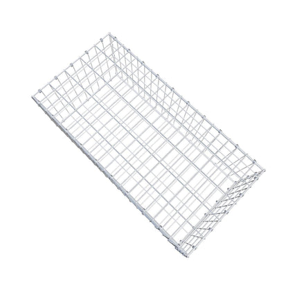 Gabion 100 cm x 40 cm x 50 cm (L x H x D), maskestørrelse 5 x 10 cm, spiralring