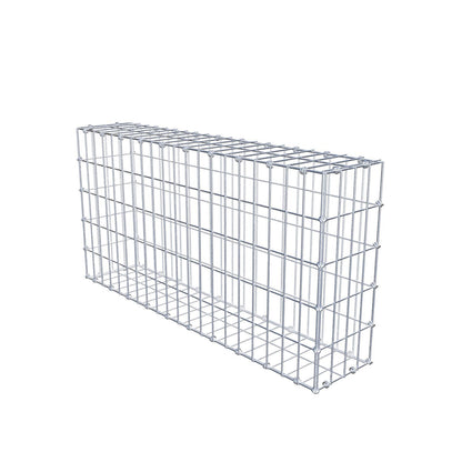 Gabion 100 cm x 50 cm x 20 cm (L x H x D), maskestørrelse 5 x 10 cm, spiralring