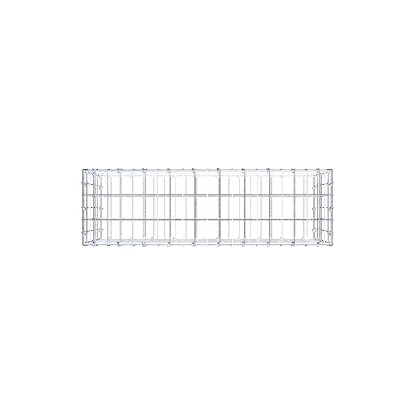 Gabione 100 cm x 50 cm x 30 cm (L x H x T), Maschenweite 5 x 10 cm, Spiralring