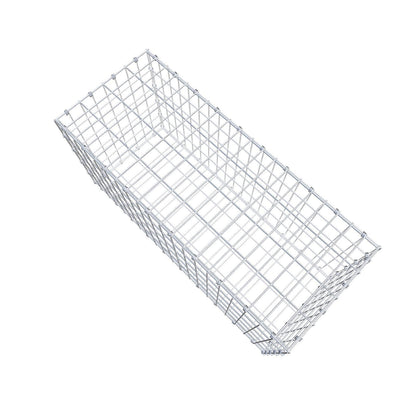 Gabione 100 cm x 50 cm x 40 cm (L x H x T), Maschenweite 5 x 10 cm, Spiralring