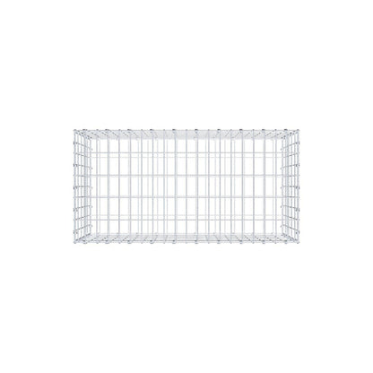 Schanskorf 100 cm x 50 cm x 50 cm (L x H x D), maaswijdte 5 x 10 cm, spiraalring