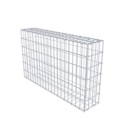 Gabion 100 cm x 60 cm x 20 cm (L x H x D), maskstorlek 5 x 10 cm, spiralring