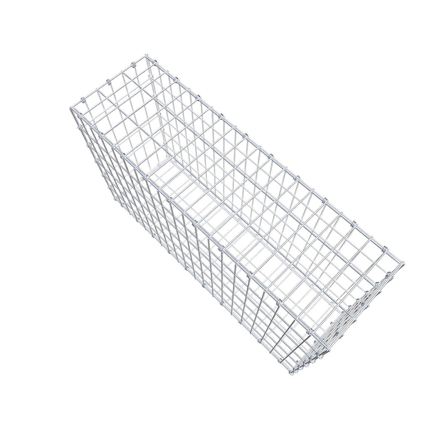Gabion 100 cm x 60 cm x 30 cm (L x H x D), maskstorlek 5 x 10 cm, spiralring
