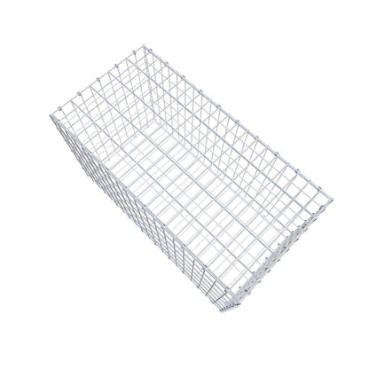 Gabion 100 cm x 60 cm x 50 cm (L x H x D), maskstorlek 5 x 10 cm, spiralring